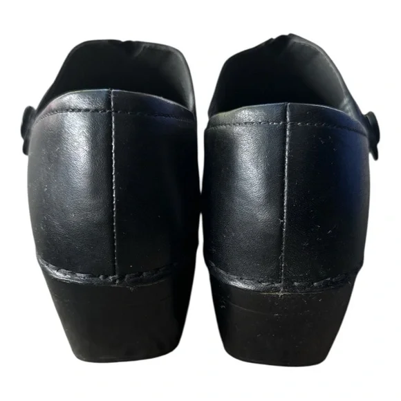 Dansko Women's Black Leather Clogs NWOT Size 40 Nursing, Doctor, Comfort - Picture 4 of 5